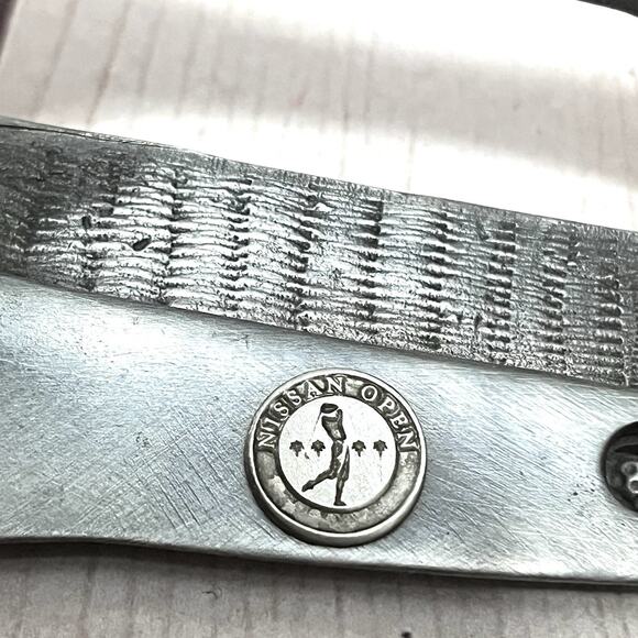 Golf Pewter Business Card Holder Nissan Open PGA Tour - Picture 3 of 13